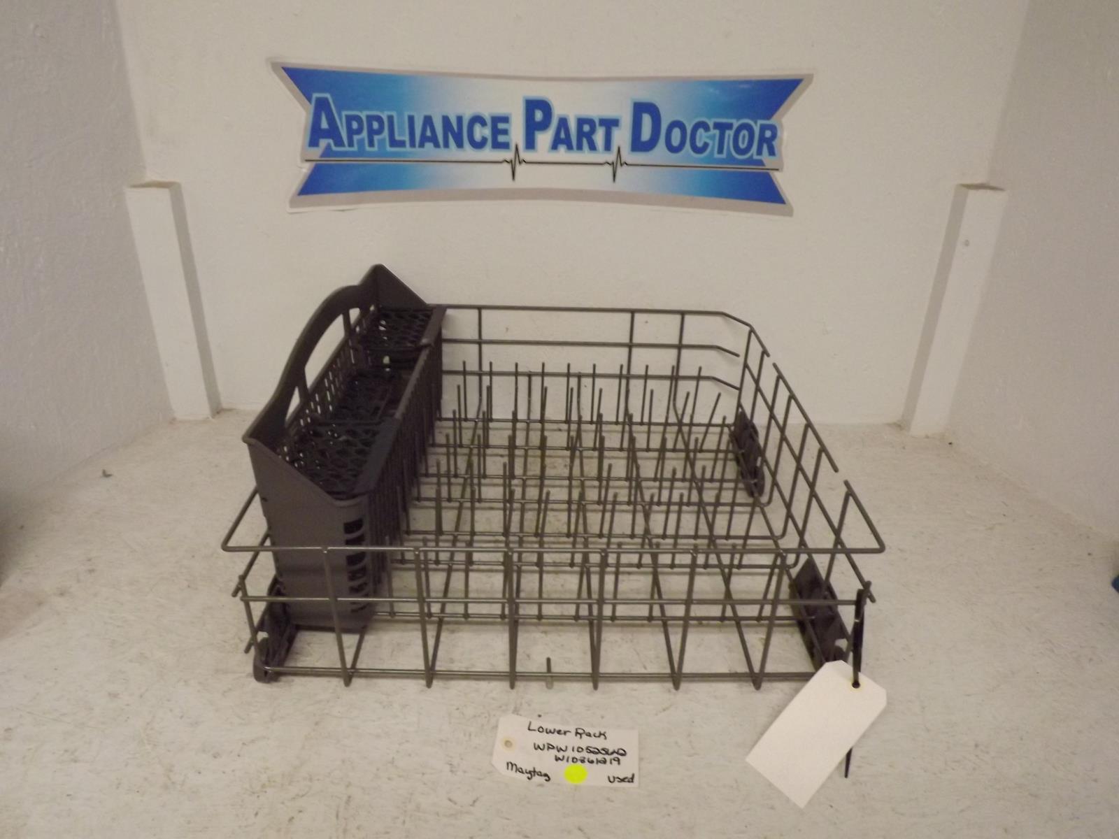 Maytag Dishwasher WPW10525642 W10861219 Lower Rack Used Maytag Dishwasher WPW10525642 W10861219 Lower Rack Used